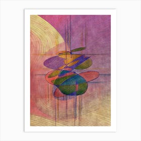 Violet abstraction Art Print