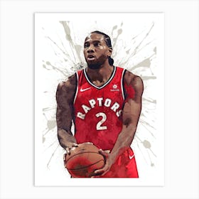 Kawhi Leonard Toronto Raptors Art Print