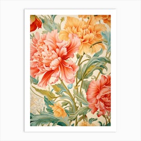 Floral Wallpaper 60 Art Print