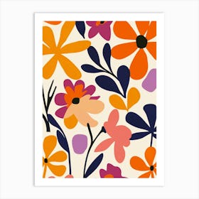 Floral Wallpaper Art Print