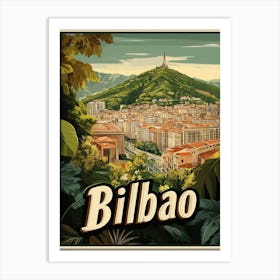 Aihrgdesign A Mid Century Modern Travel Poster For Bilbao Sho E406e6e3 1133 4345 A7b6 186a453c5882 2 Art Print