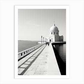 Zadar, Croatia, Black And White Old Photo 1 Art Print