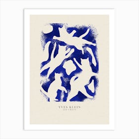 Yves Klein Blue French Cats Art Print