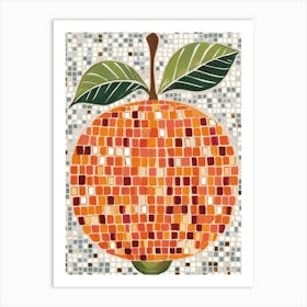 Orange Mosaic 3 Art Print