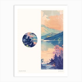 Hakone Japan 3 Cut Out Travel Poster Art Print