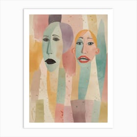 Two Faces 3 Art Print