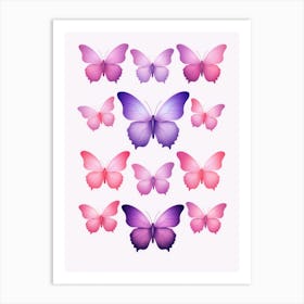 Butterfly Collection Art Print