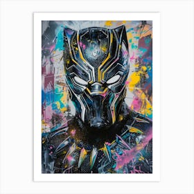 Black Panther Popart 1 Art Print