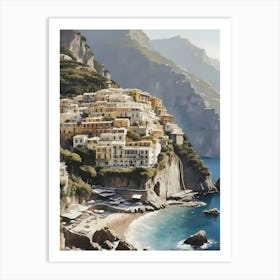 Summer In Positano Painting (22) 1 Art Print
