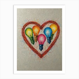 Heart Of Light Art Print