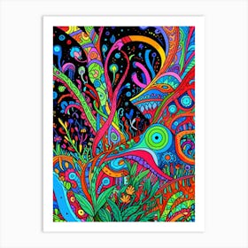 Psychedelic Painting 4 Art Print