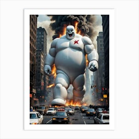 The Monstrous Giant with One Eye Wreaks Havoc Art Print