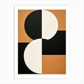 Beige Bauhaus Waltz Art Print