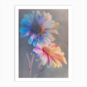 Iridescent Flower Oxeye Daisy 2 Art Print