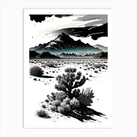 Joshua Trees In The Desert Art Print