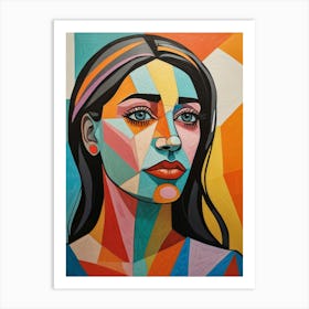 Geometric Woman 1 Art Print