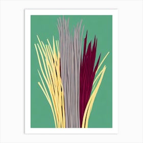 Scallions Bold Graphic vegetable Art Print