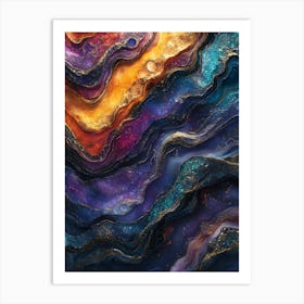 Stunning Whimsical Marble 6 Art Print