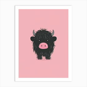 Cute Yak Art Print