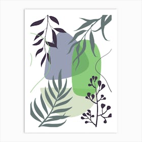 Abstract Leaves 3 Art Print