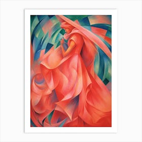 Pink Futurism Art Print