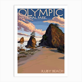 Olympic National Park Art Print