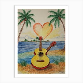 Acoustic Guitar 3 Art Print