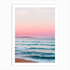 Wailea Beach, Maui, Hawaii Pink Photography  Art Print