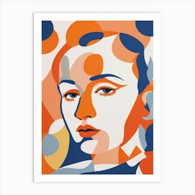 'The Face Of A Woman pop art Art Print