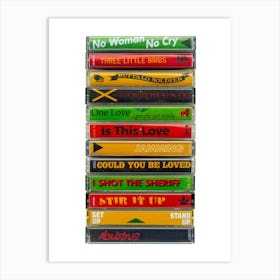 Bob Marley Singles Cassette Print Art Print