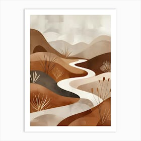 Desert Landscape Canvas Print 5 Art Print