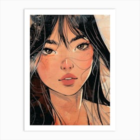 Asian Girl 47 Art Print