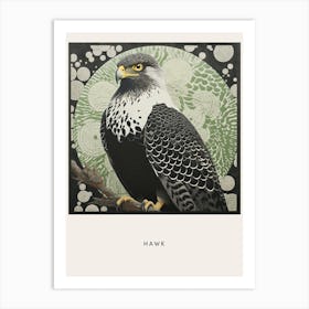 Ohara Koson Inspired Bird Painting Hawk 2 Poster Art Print