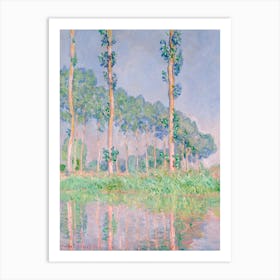 Poplars, Pink Effect (1891), Claude Monet Art Print