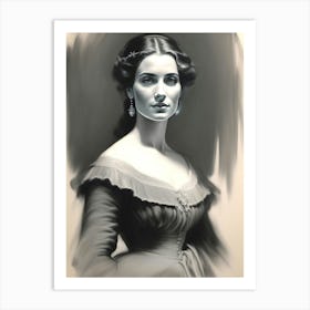 Portrait Of A Lady Art Print