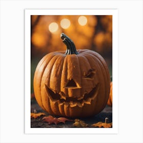 Halloween Pumpkins 4 Art Print