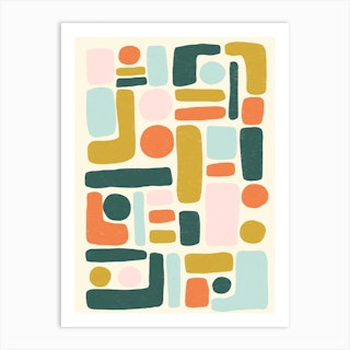 Geometric Abstraction Art Print