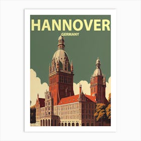 Hannover Retro Art Print