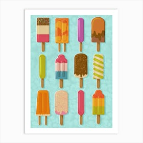Popsicles Art Print