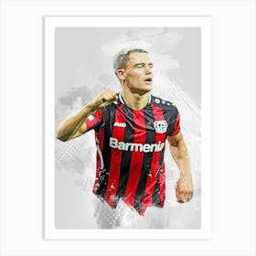 Florian Wirtz Bayer Leverkusen Art Print