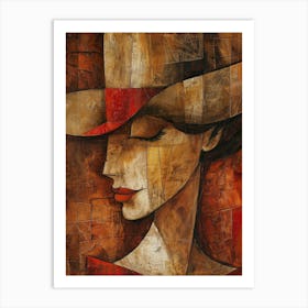 Woman In A Hat 97 Art Print