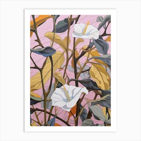 Morning Glory 2 Flower Painting Art Print