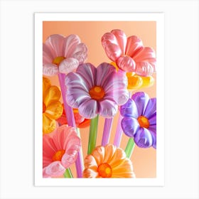 Dreamy Inflatable Flowers Zinnia 2 Art Print