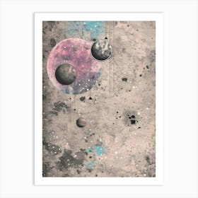 Planets In Space 4 Art Print