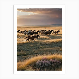 Herd Of Horses 2 Art Print