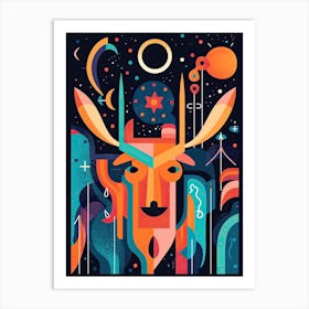 Sagittarius Illustration Zodiac Star Sign 2 Art Print