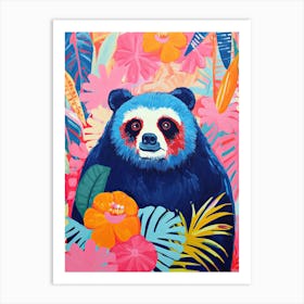 Panda Bear In The Jungle, Matisse Inspired Art Print