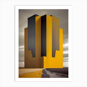 'The Yellow Building' Art Print