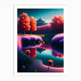 Celestial Bloom Art Print