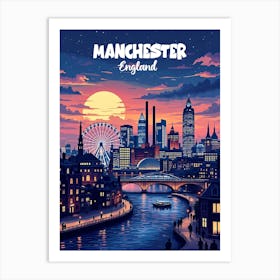 Manchester Vintage Art V 05 Art Print